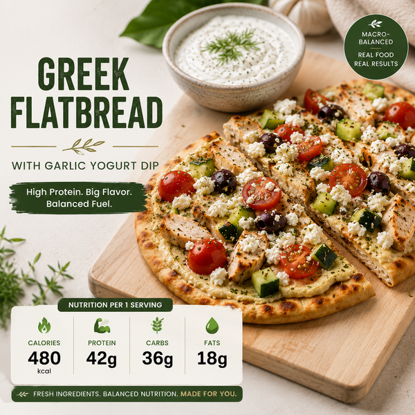 Greek Chicken Flatbreads