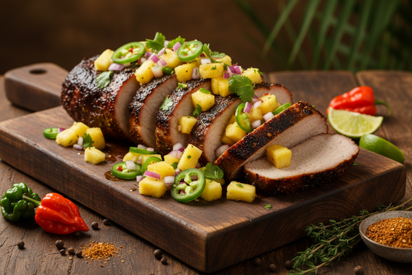 Pork Loin with Pineapple Pico